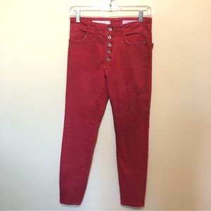 Anthropologie Pilcro and the letterpress high rise skinny button fly